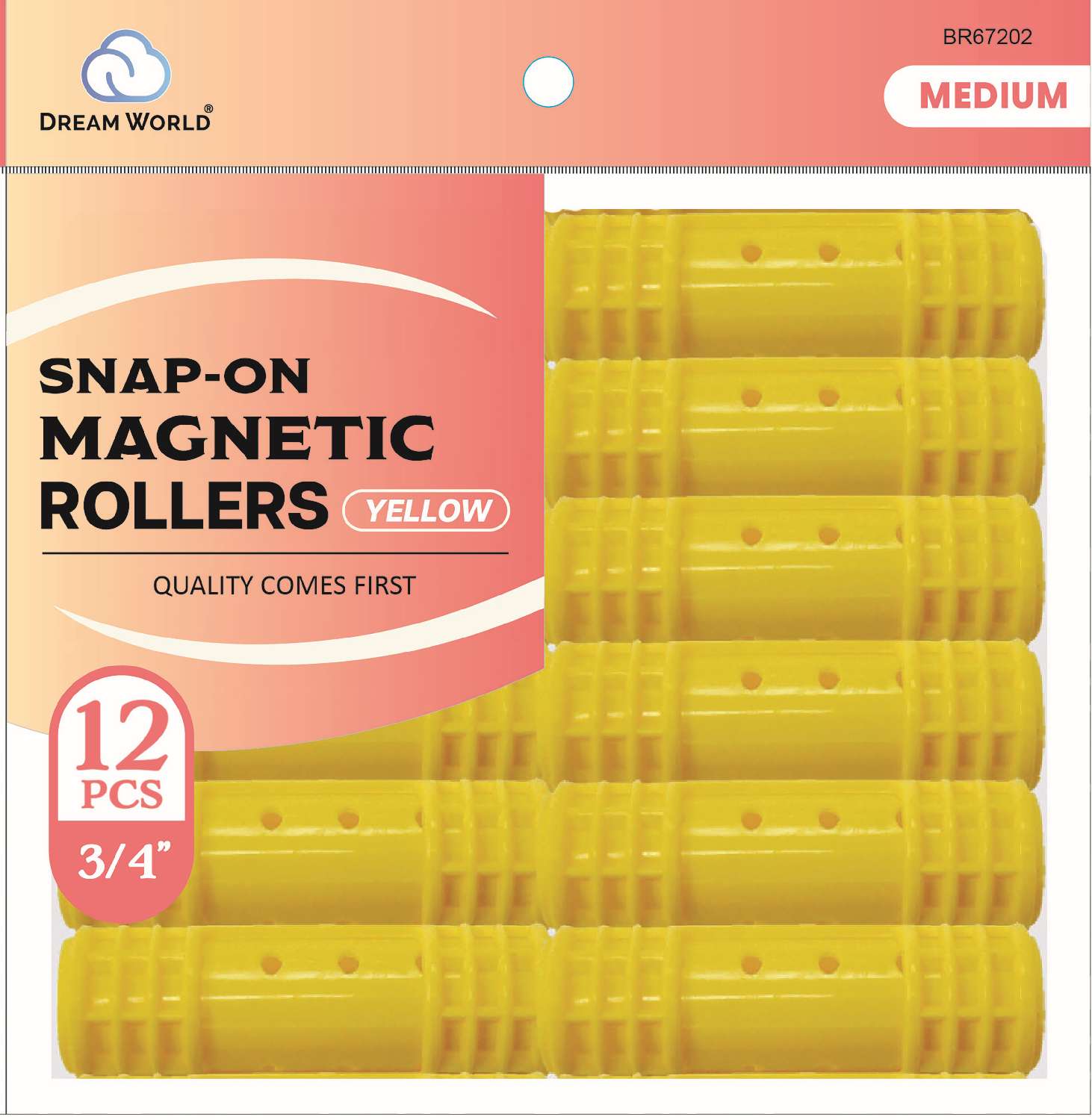 DREAM ROLLER S/ON MAG-YE 12CT MEDIUM