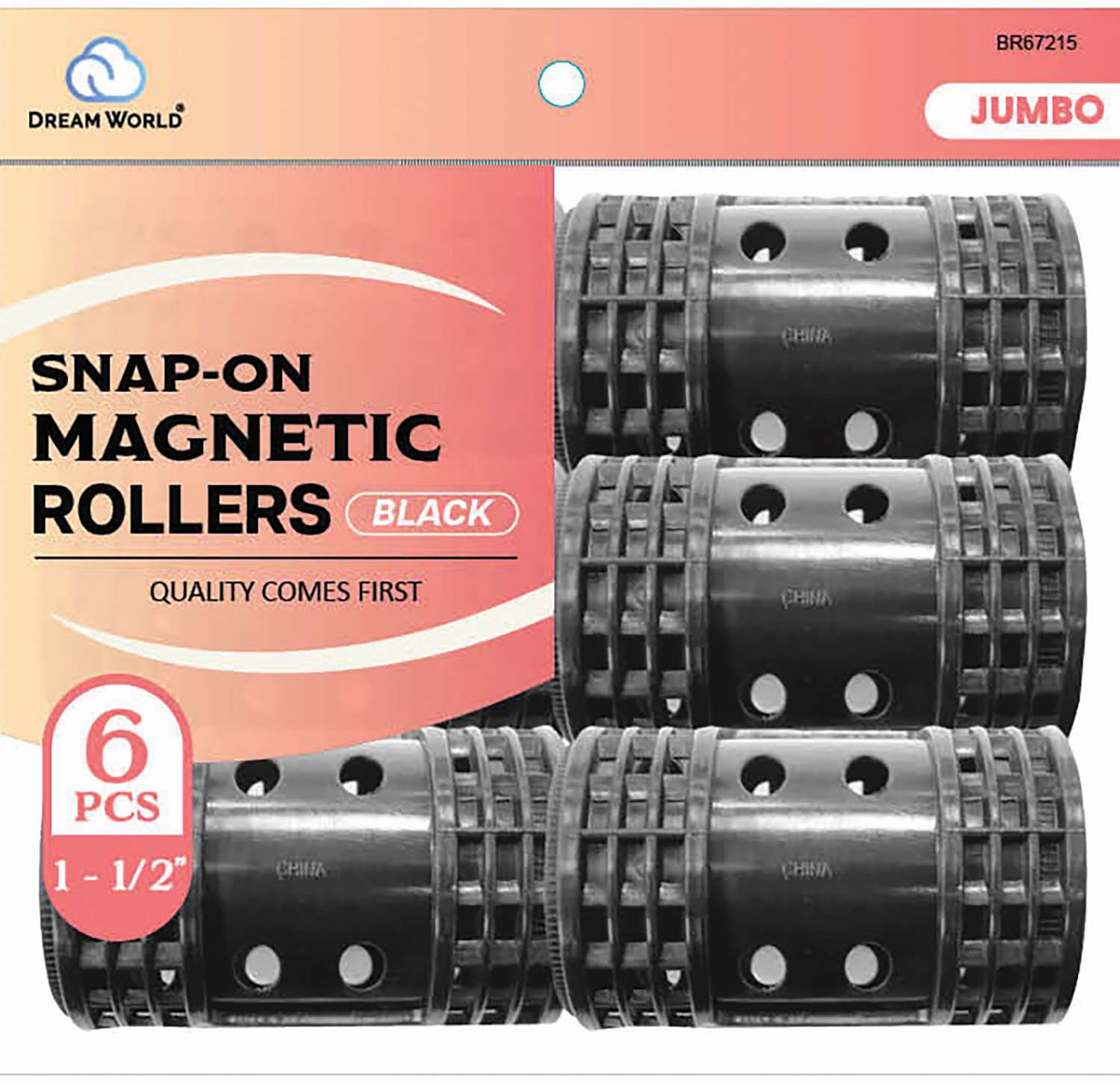DREAM ROLLER S/ON MAG-BK 6CT JUMBO
