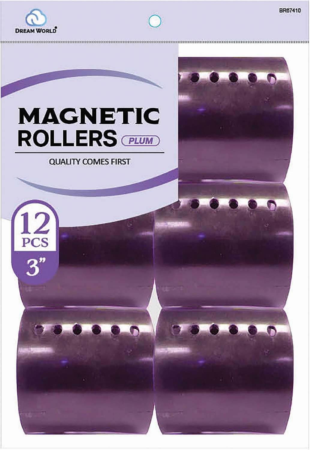 DREAM ROLLER MAGNETIC-PLUM 6CT