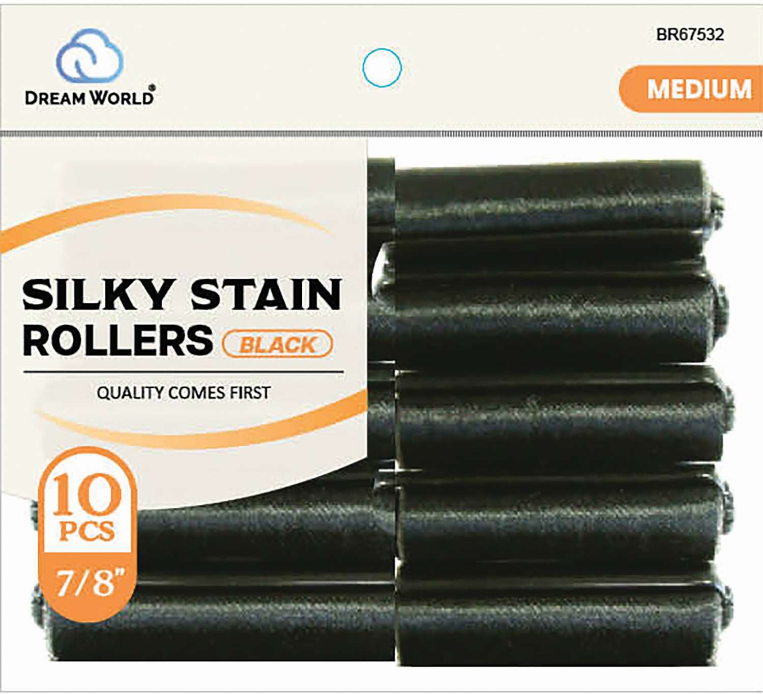 DREAM ROLLER SILKY-BK 10CT MEDIUM