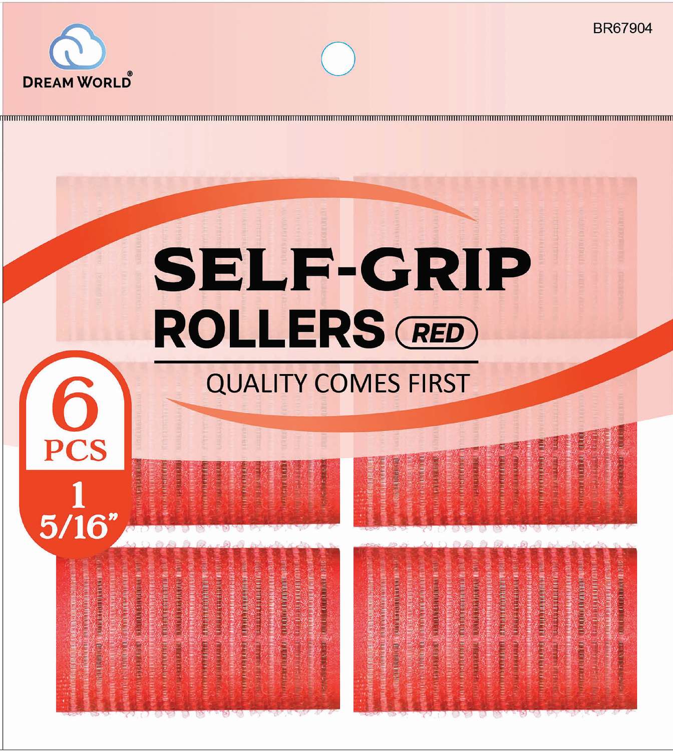 DREAM ROLLER S/GRIP RED 6CT