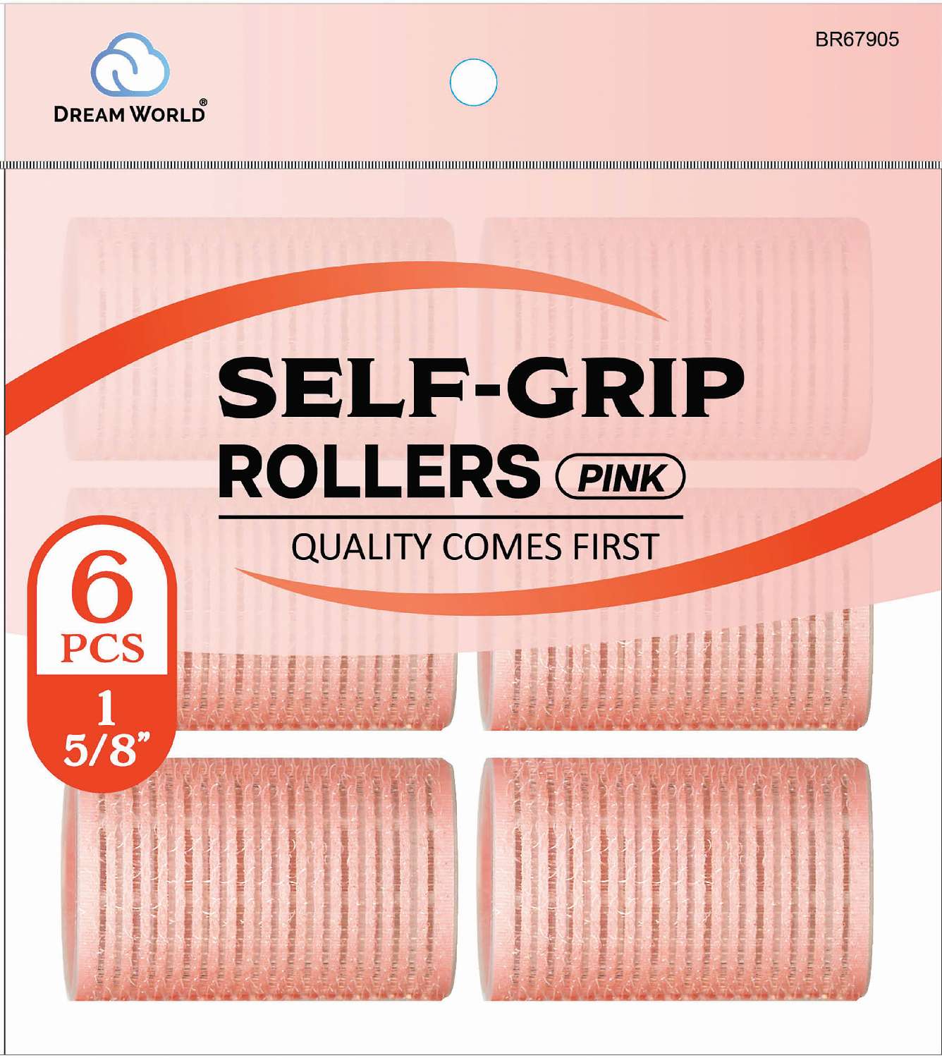 DREAM ROLLER S/GRIP PINK 6CT