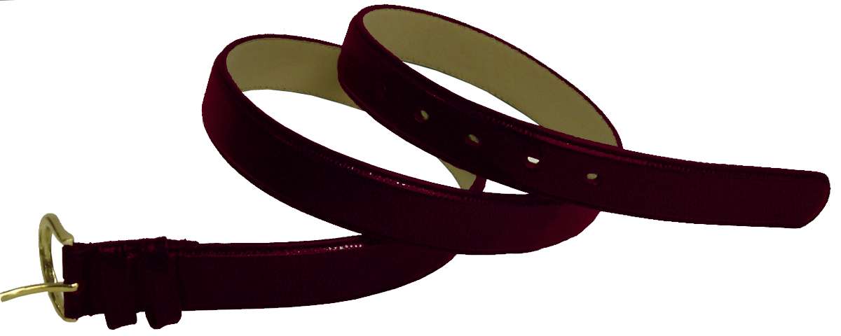 BRF BELT -SNAKE COACH BURGANDY