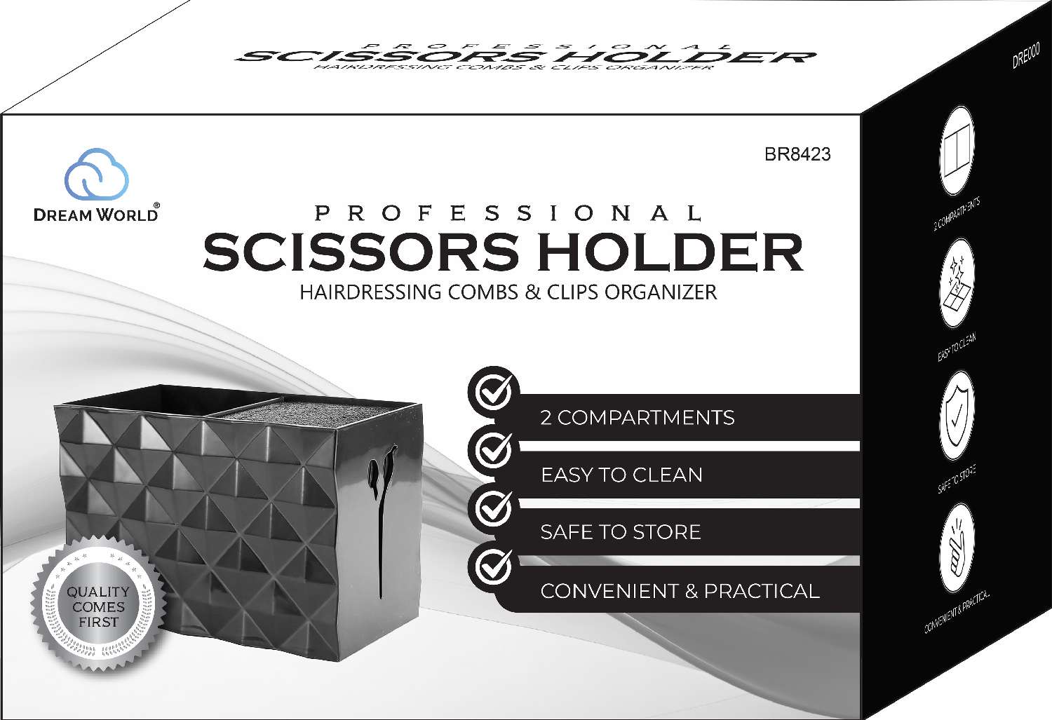 DREAM SCISSOR HOLDER 2 COMPARTMENTS
