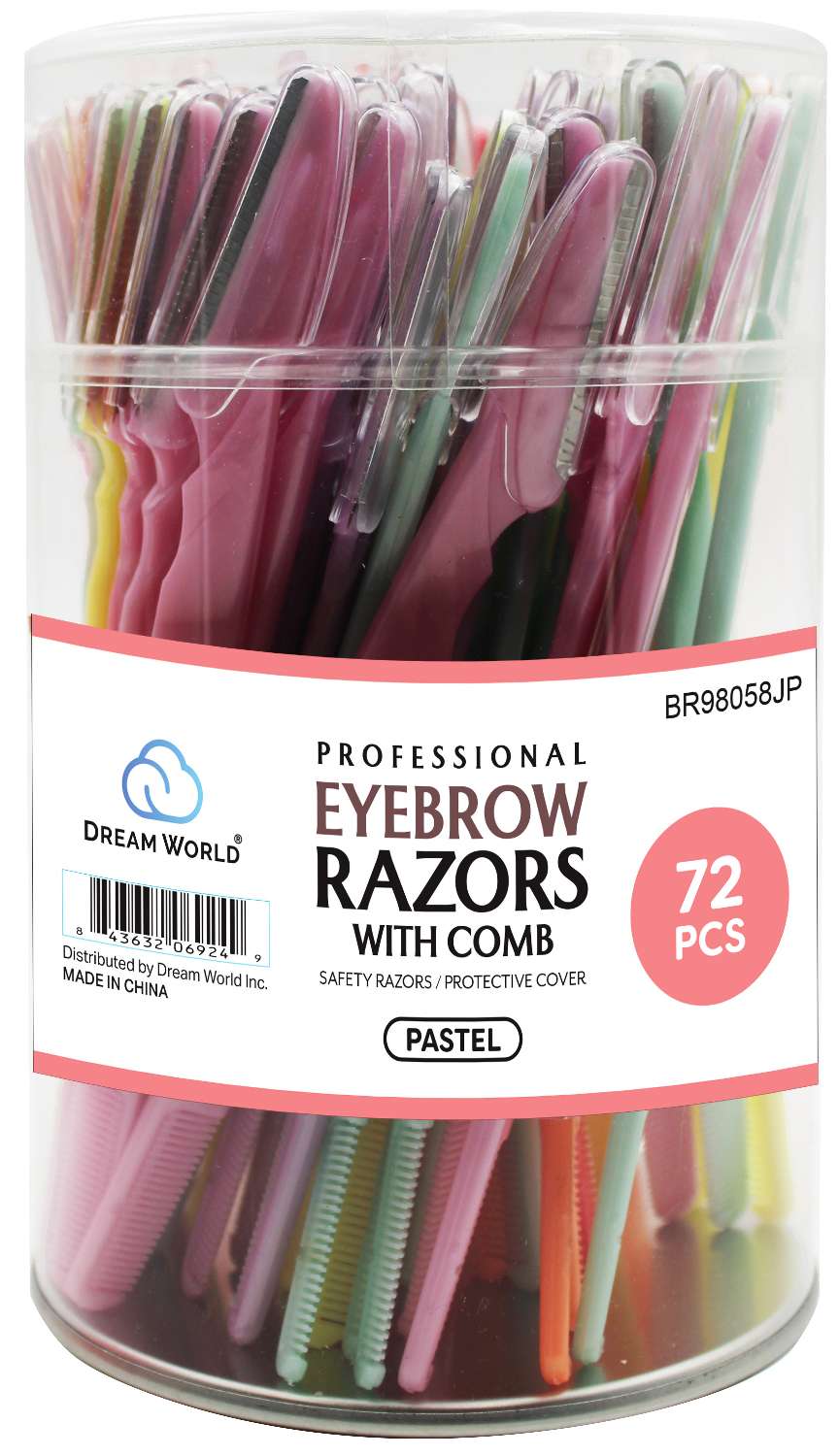 DREAM EYEBROW RAZOR TINKLE 72PC/JR