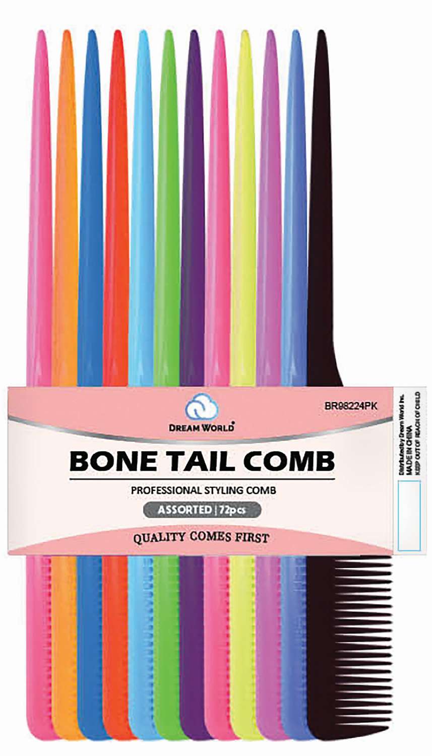 DREAM COMB BULK BONE TAIL 72PC/PK