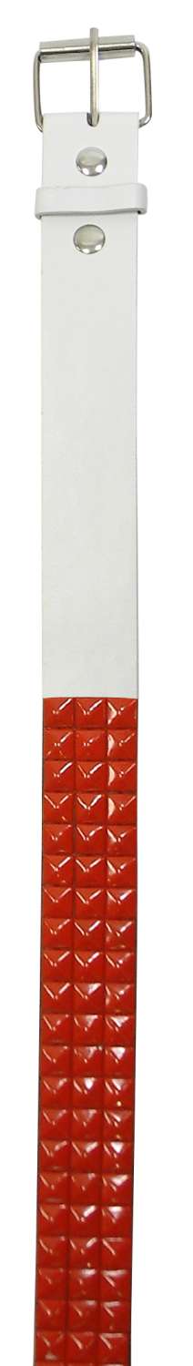 BRF BELT STUD WH/RD