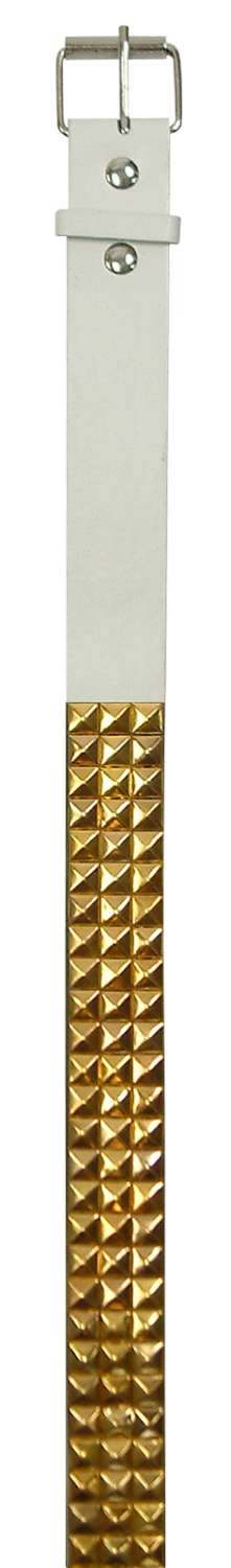 BRF BELT STUD WH/GD