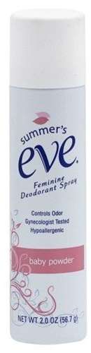 SUMMERS EVE DEO SPRAY BABY PWD