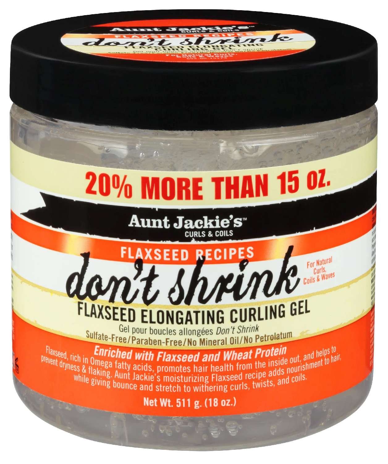 AUNT J FLAX DONT SHRINK GEL BONUS