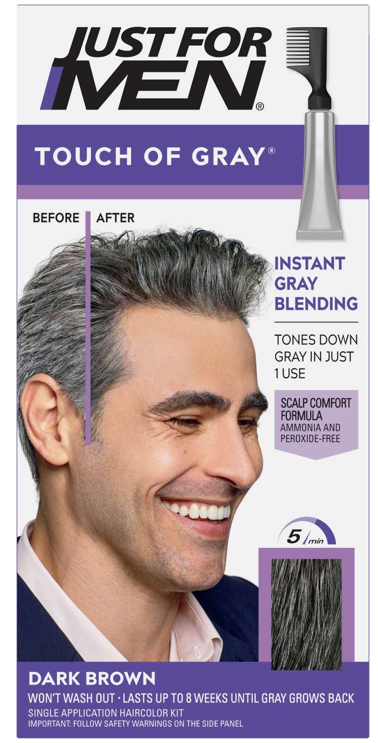 JFMEN TOUCH OF GRAY [DARK BRN]