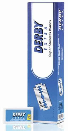 DERBY DOUBLE EDGE BLADES BLUE