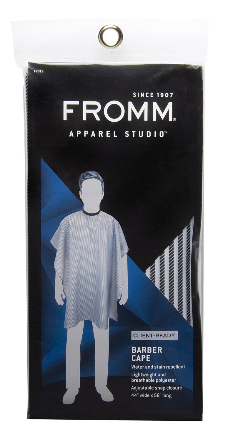 FROMM BARBER CAPE STRIPES 44x58