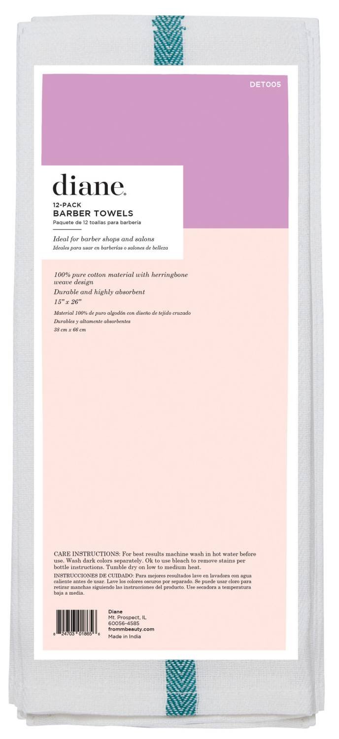 DIANE WHITE BARBER COTTON TOWEL