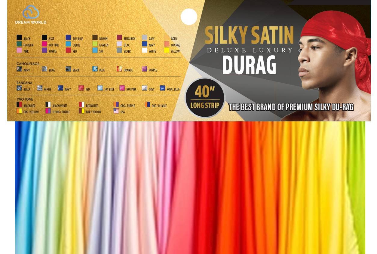 DREAM M-DURAG SMOOTH AND THICK SWATCHES