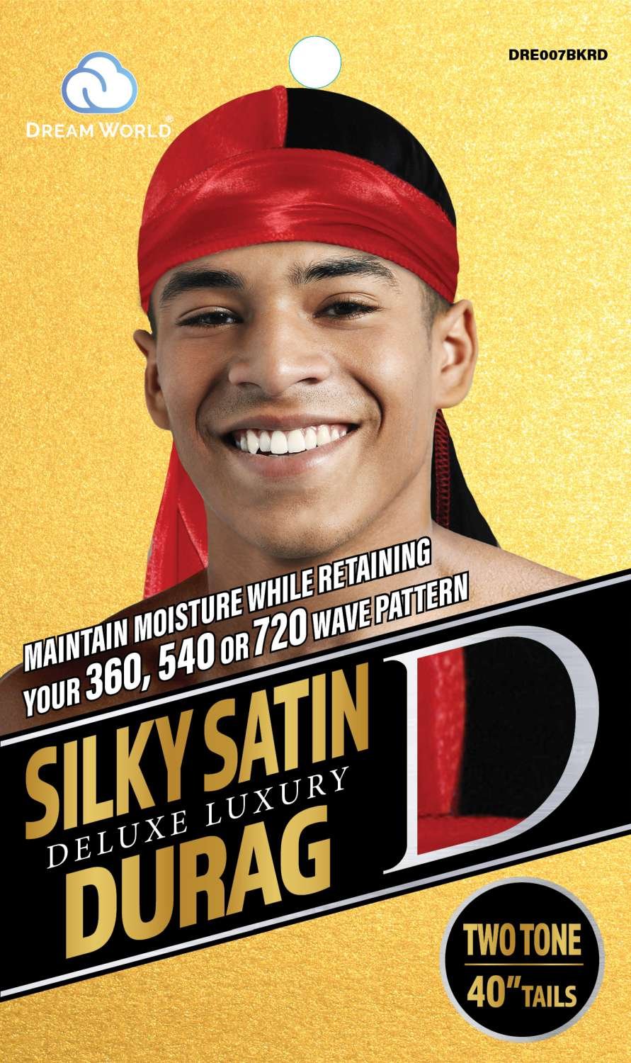 DREAM M-DURAG SMOOTH AND THICK 2 TONE BK/RD