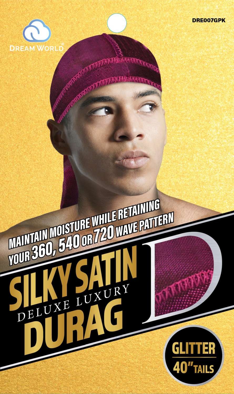 DREAM M-DURAG SMOOTH AND THICK GLITTER G/PK