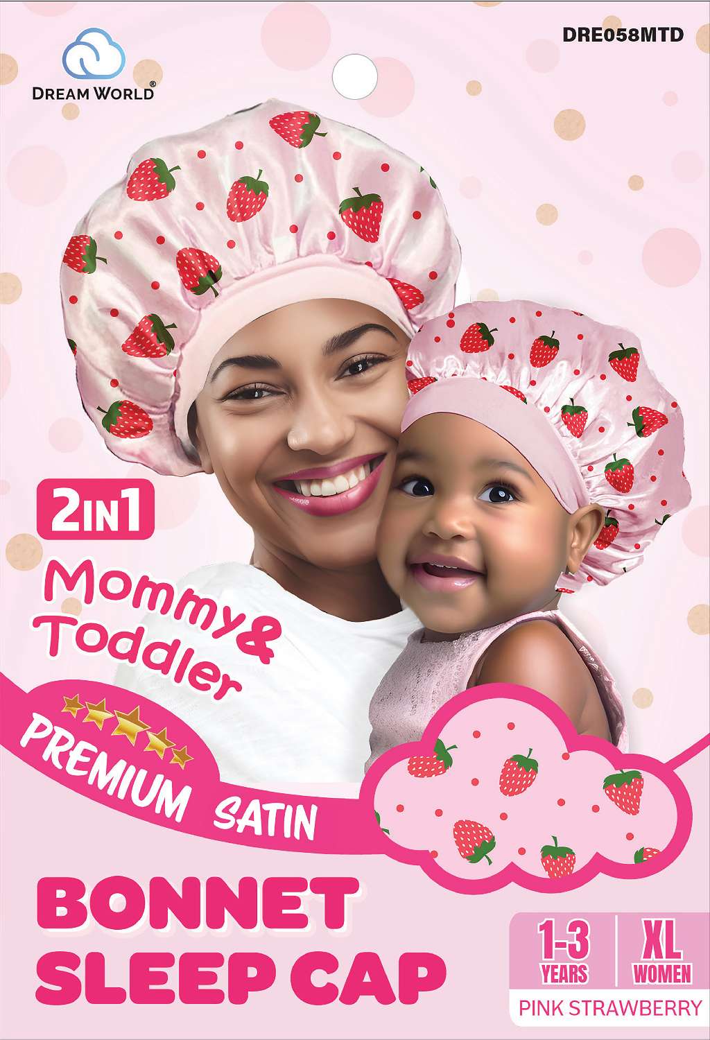 DREAM KID-SLEEP CAP BONNET  MOMMY/T