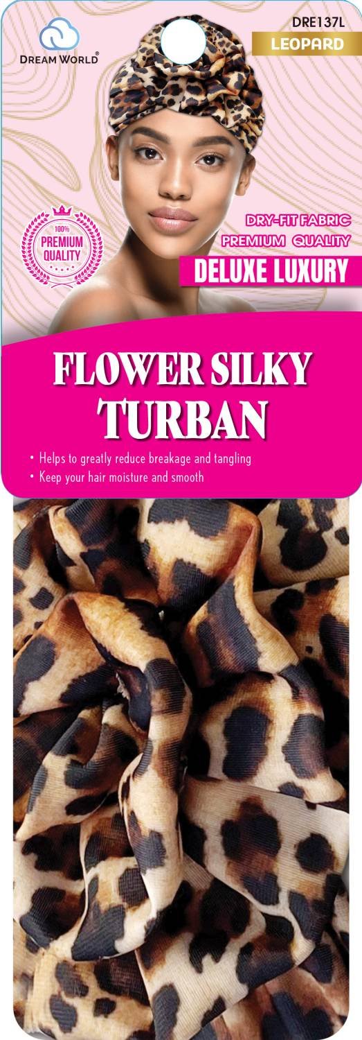 DREAM W-FLOWER SILKY TURBAN