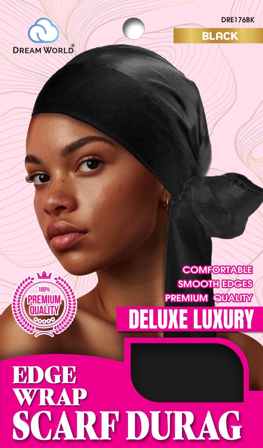 DREAM W-EDGE WRAP SCARF DURAG