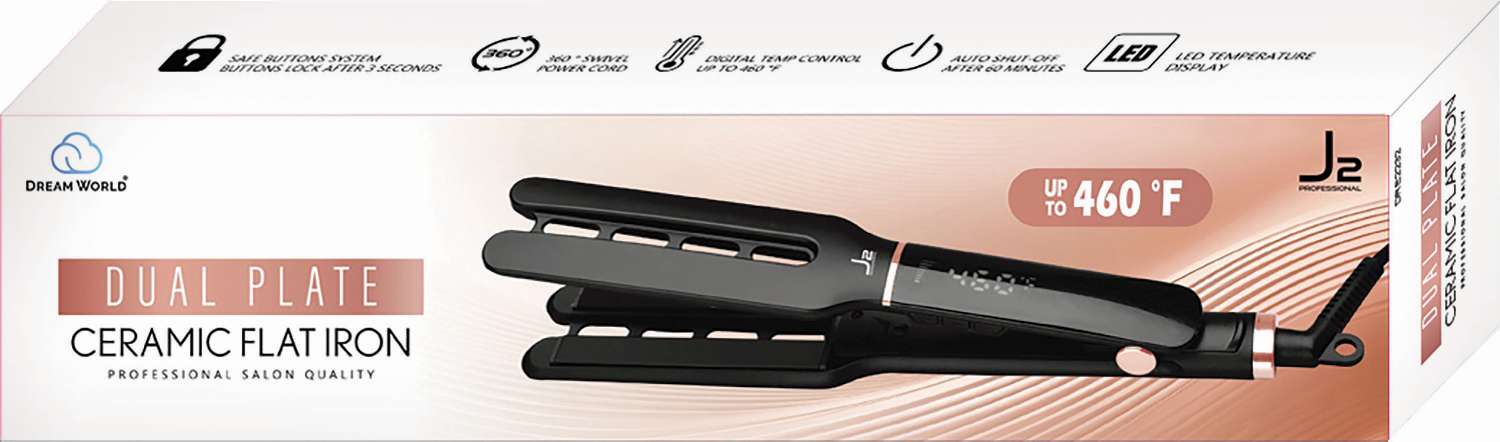 J2 H/T FLAT IRON CERAMIC DUAL PLATE