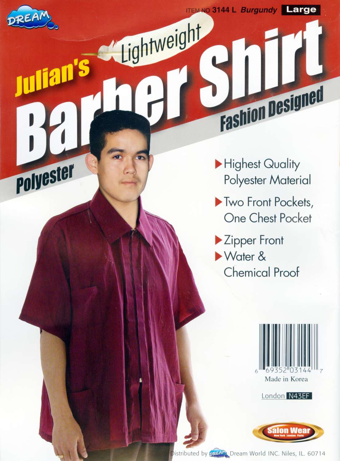 DREAM S/W-BARBER SHIRT BURGUND
