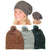 WIN BEANIE SILVER MIX W/BALL