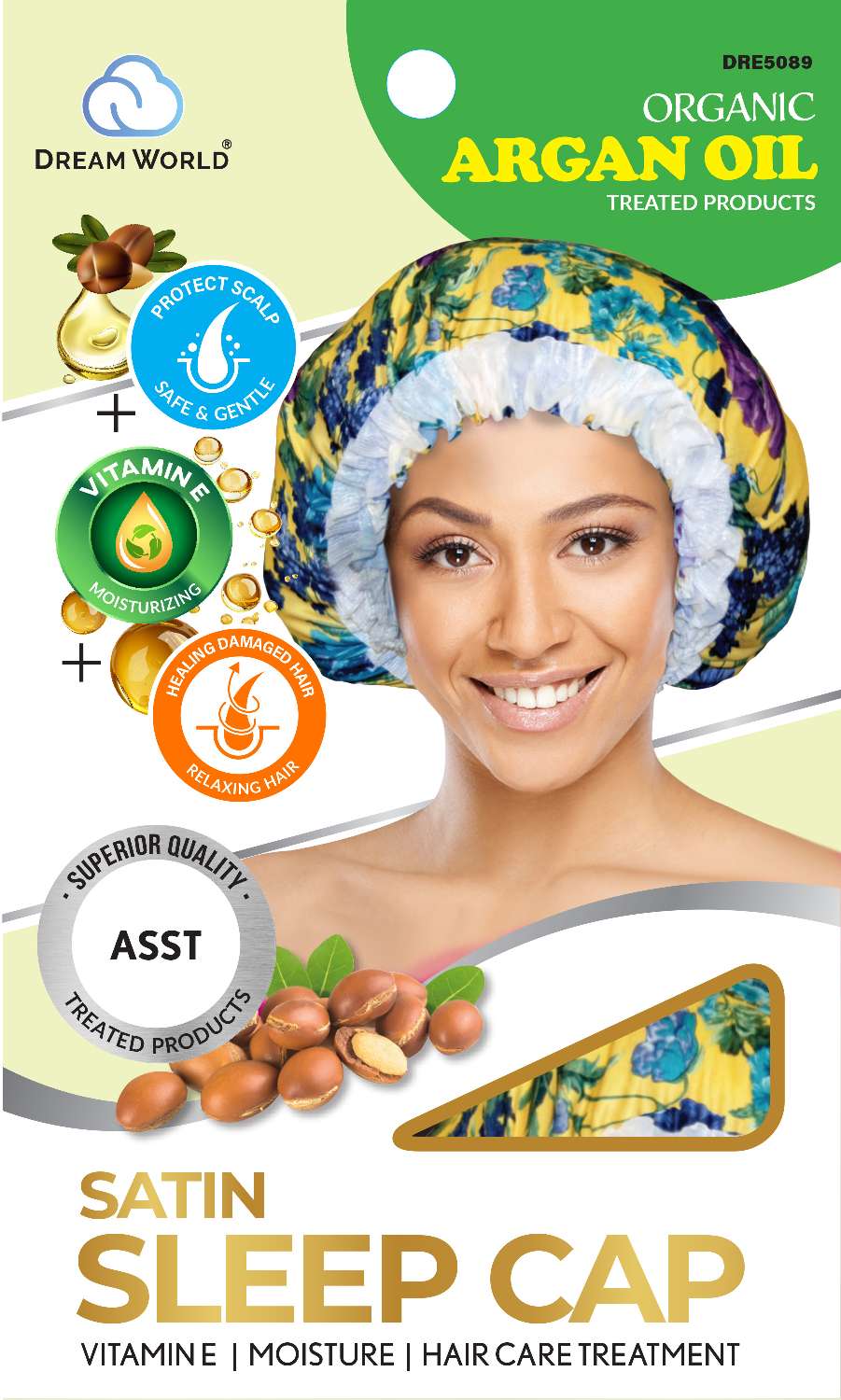DREAM A/O SLEEP CAP FLOR SATIN