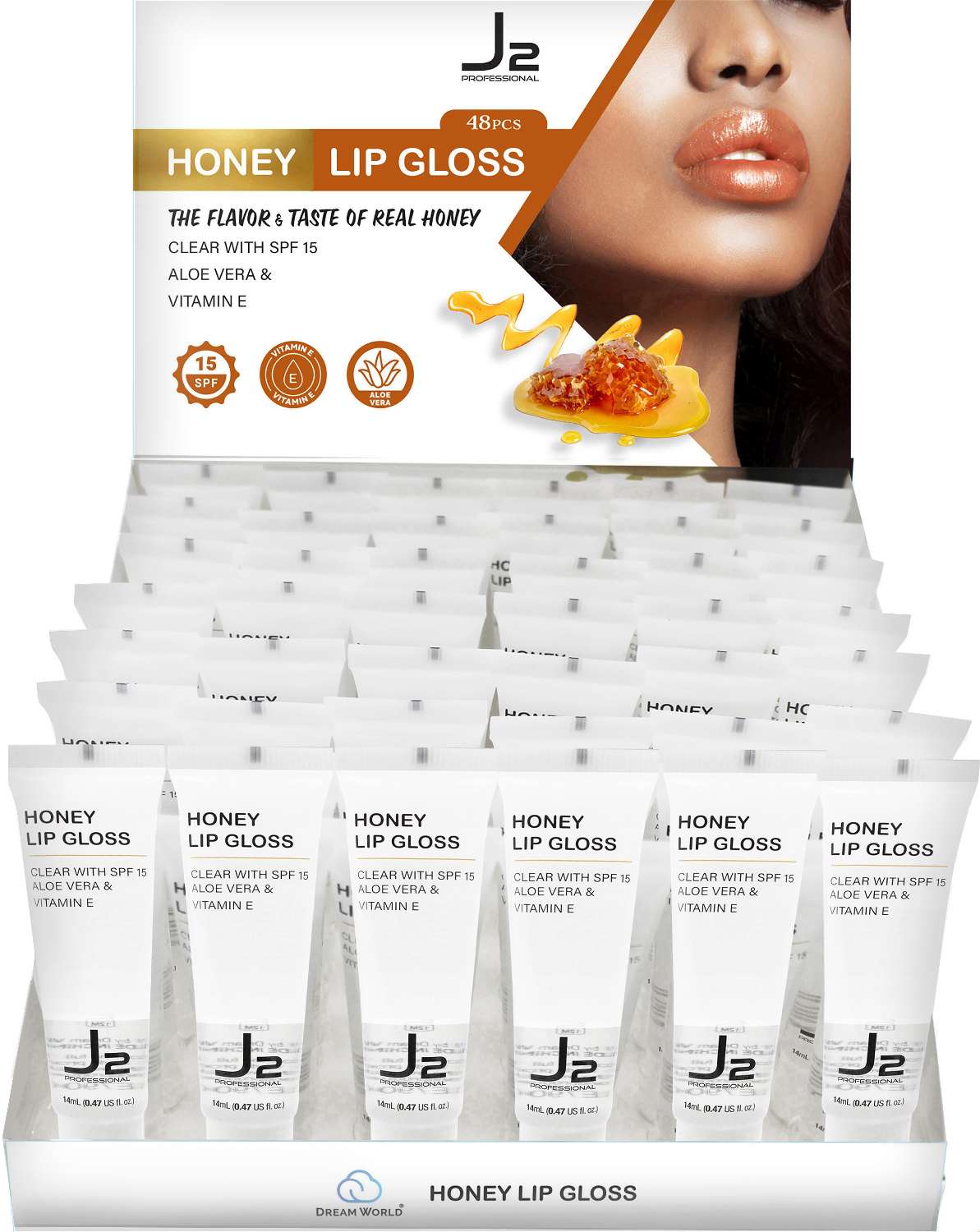 J2 C/L/G HONEY STND-UP CLEAR