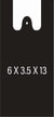 PLASTIC BAG BLACK 6X3.5X13-2000PC NEW