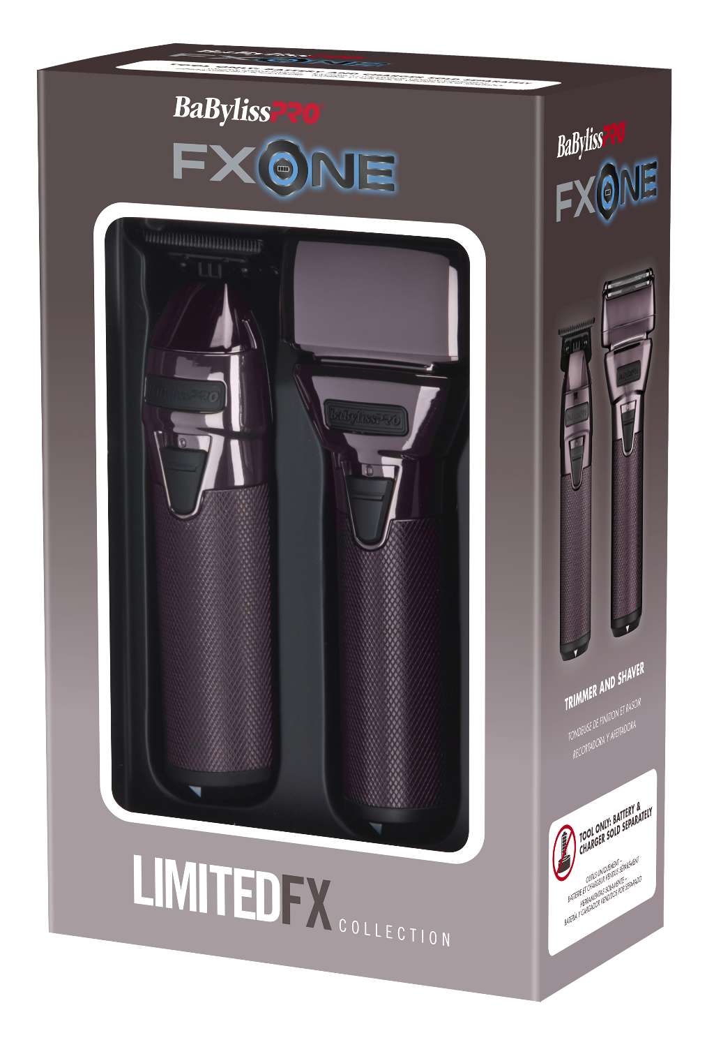 BABYLISS FXONE PPK TRIMMER/SHAVER PURPL