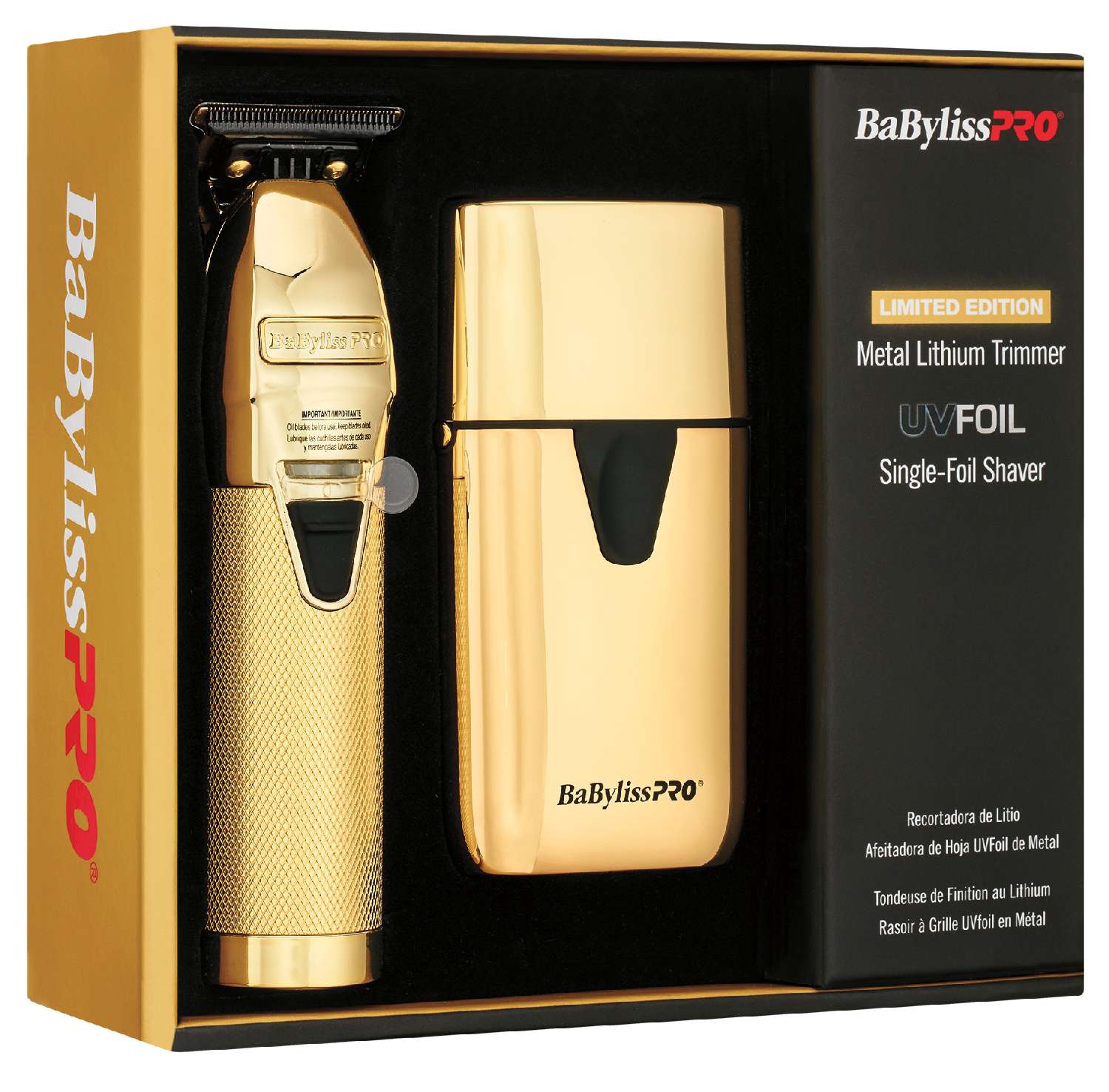 BABYLISS FX PPK TRIMMER / UV SHAVER GOLD