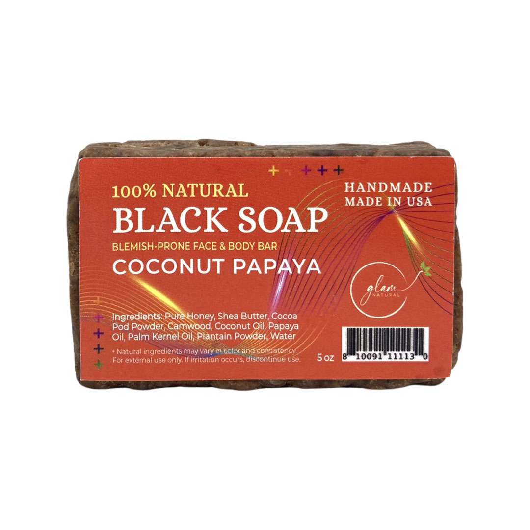 GLAM BLACK SOAP [COCONUT PAPAYA]