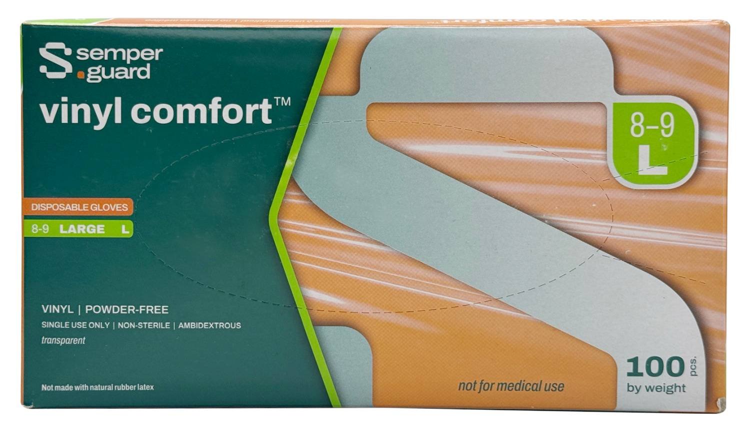 SEMPER VINYL P/FREE GLOVE [LARGE]