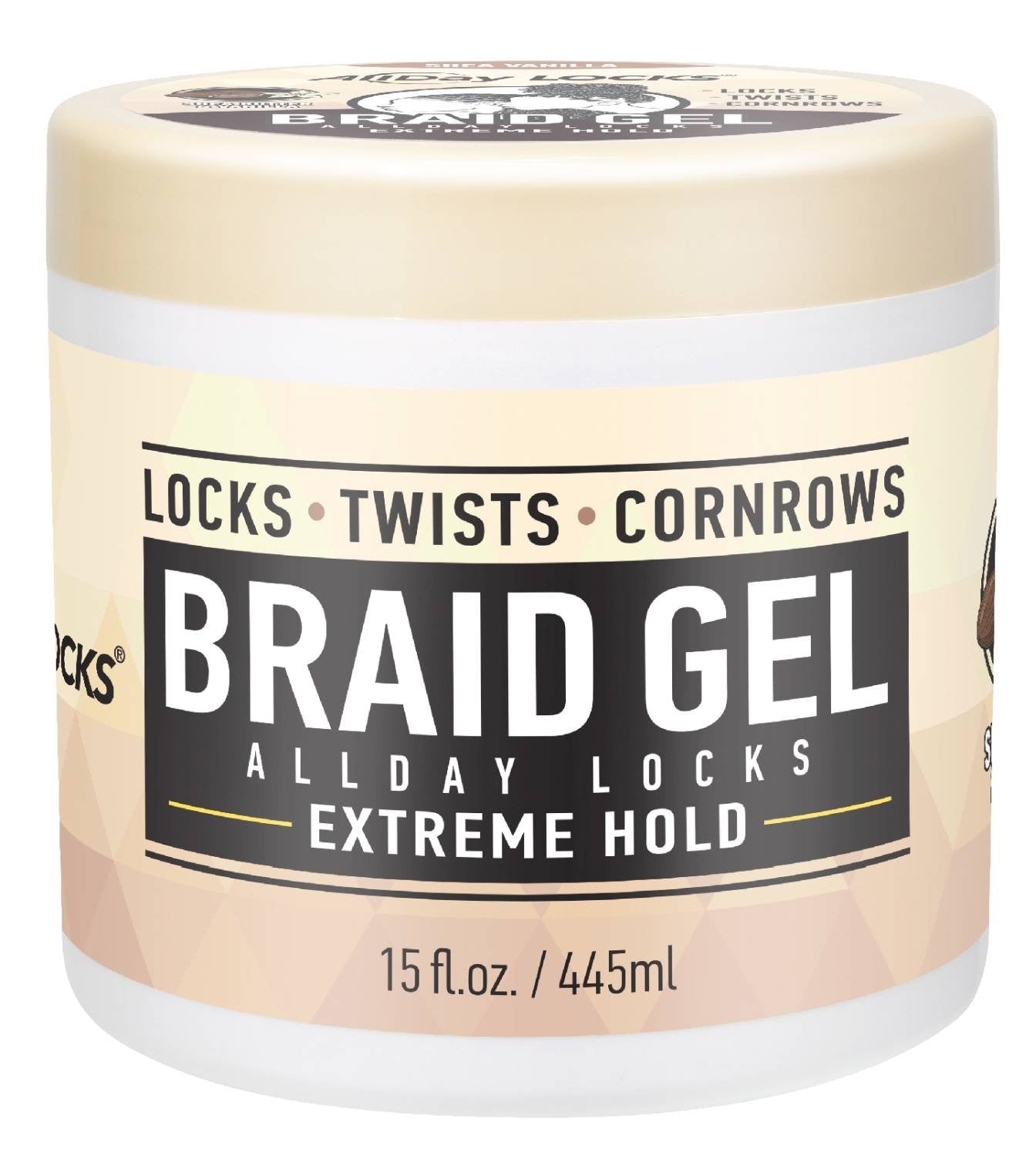 ALLDAY LOCKS BRAID GEL [SHEA VANILLA] 15 OZ