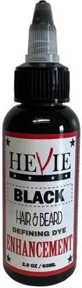HEVIE HAIR & BEARD DEFINING DYE BLACK 2 OZ