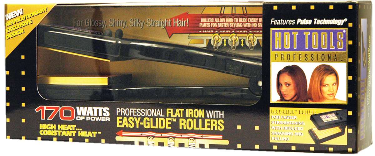 HOT TOOL FLAT IRON W/ROLLERS