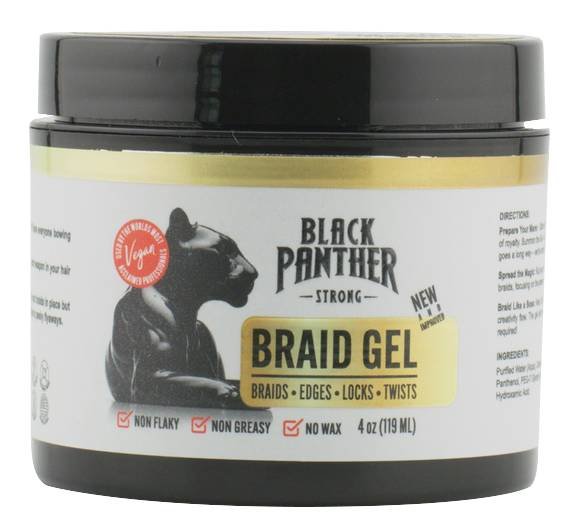 BLACK PANTHER BRAID GEL STRONG [WHITE] 4 OZ