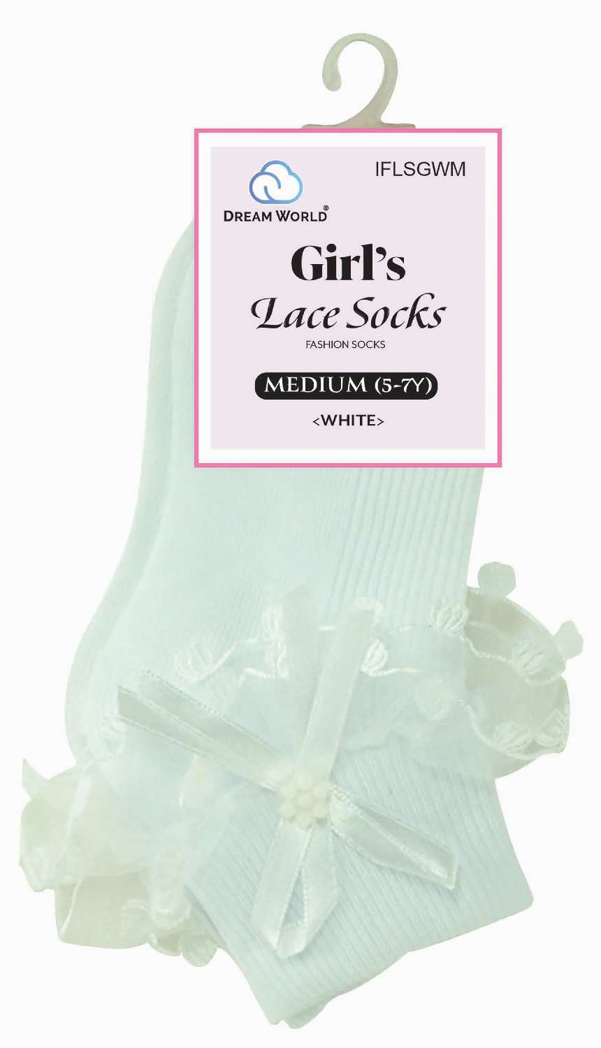 DREAM SOCKS LACE GIRL M(5-7)