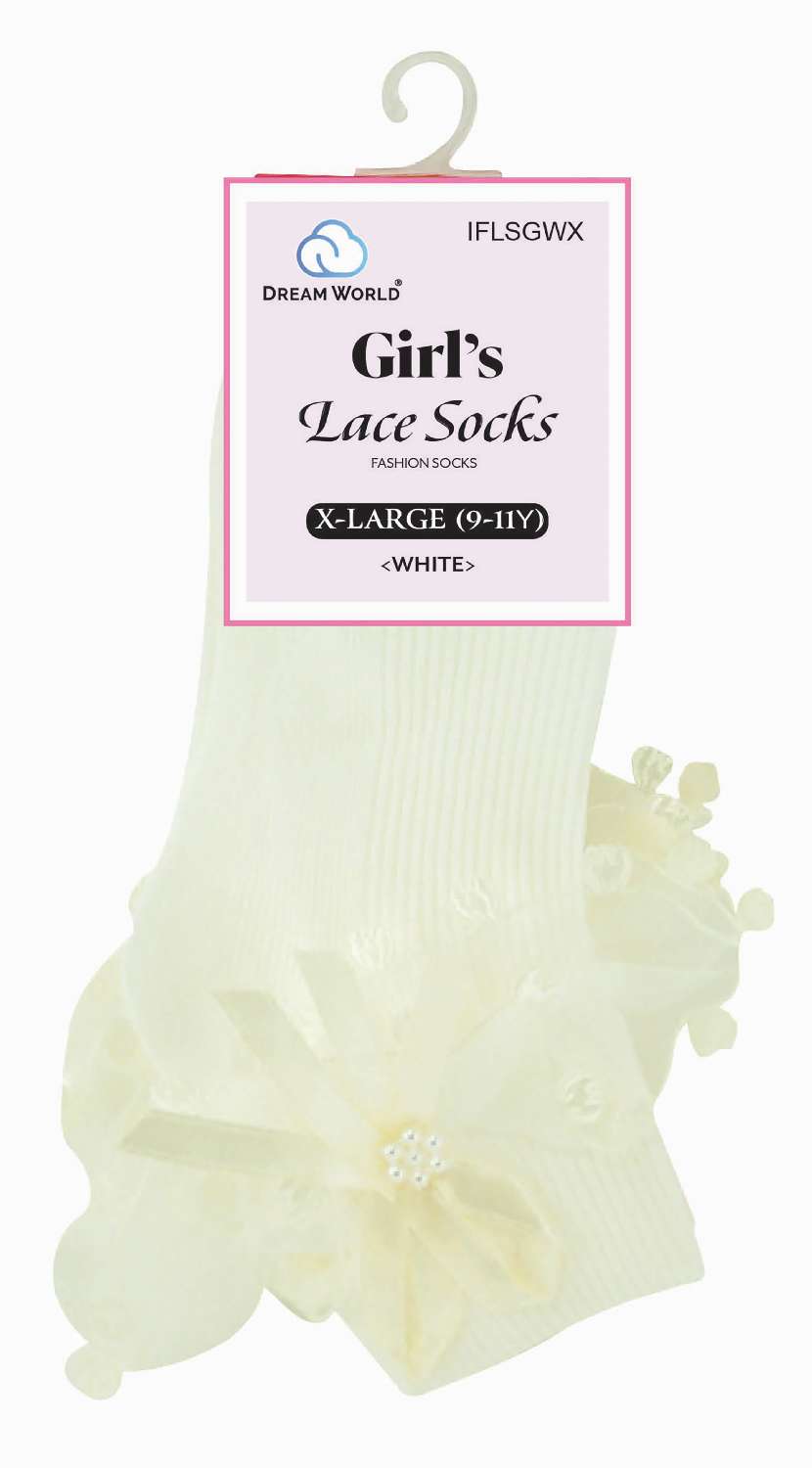 DREAM SOCKS LACE GIRL XL(9-11)