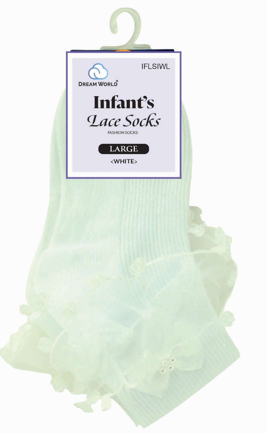 DREAM SOCKS LACE INFANT LARGE