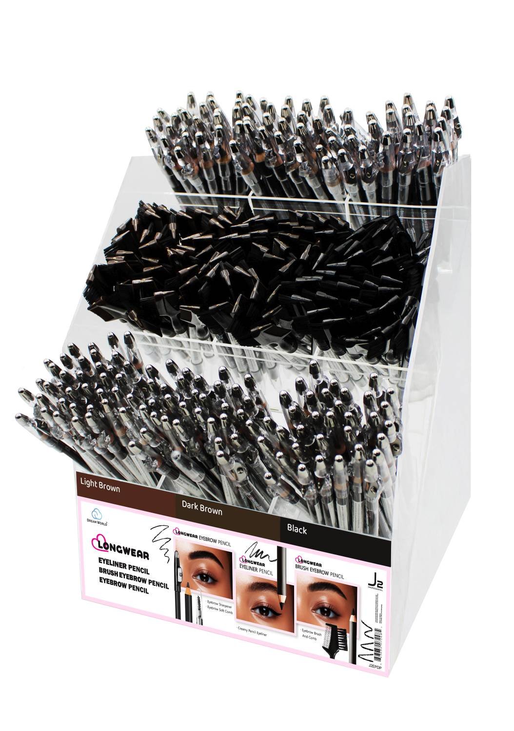 J2 EYELINER & BROW PENCIL EMPTY DISPLAY