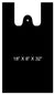 PLASTIC BAG BLACK-22X8X36-300PC