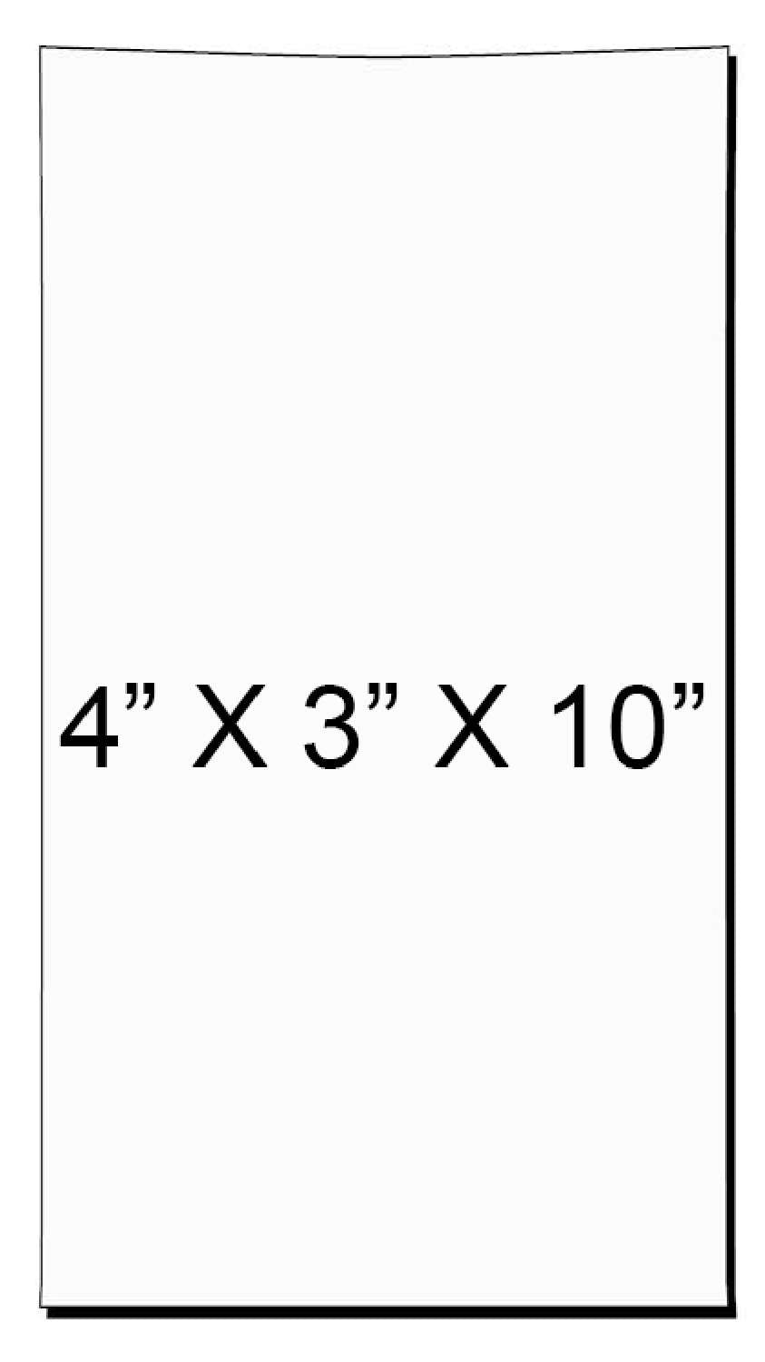 PLASTIC BAG WHITE-4X3X10 2000PCS