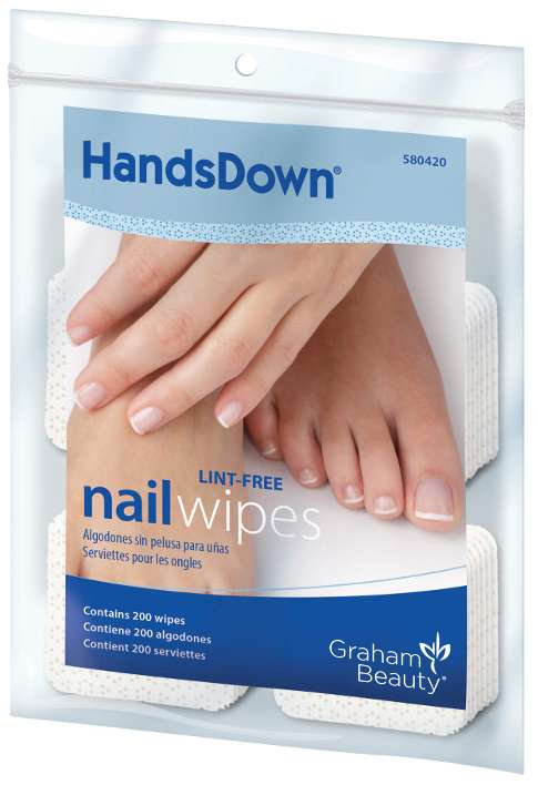 HANDSDOWN NAIL WIPES LINT-FREE