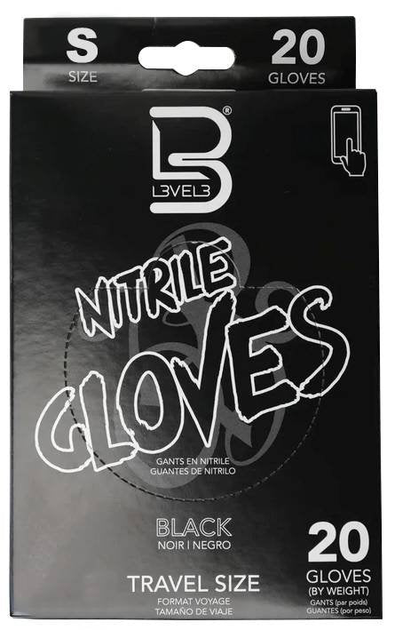 LEVEL3 NITRILE BLACK GLOVES [SMALL]