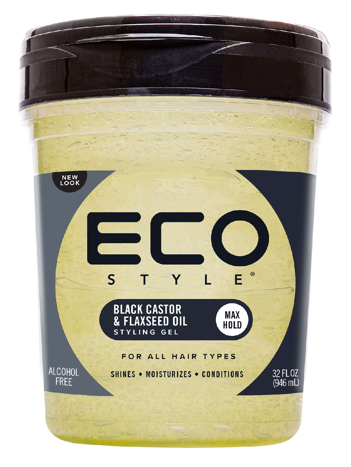ECO STYLE GEL [BLACK CASTOR/FLAXSEED]
