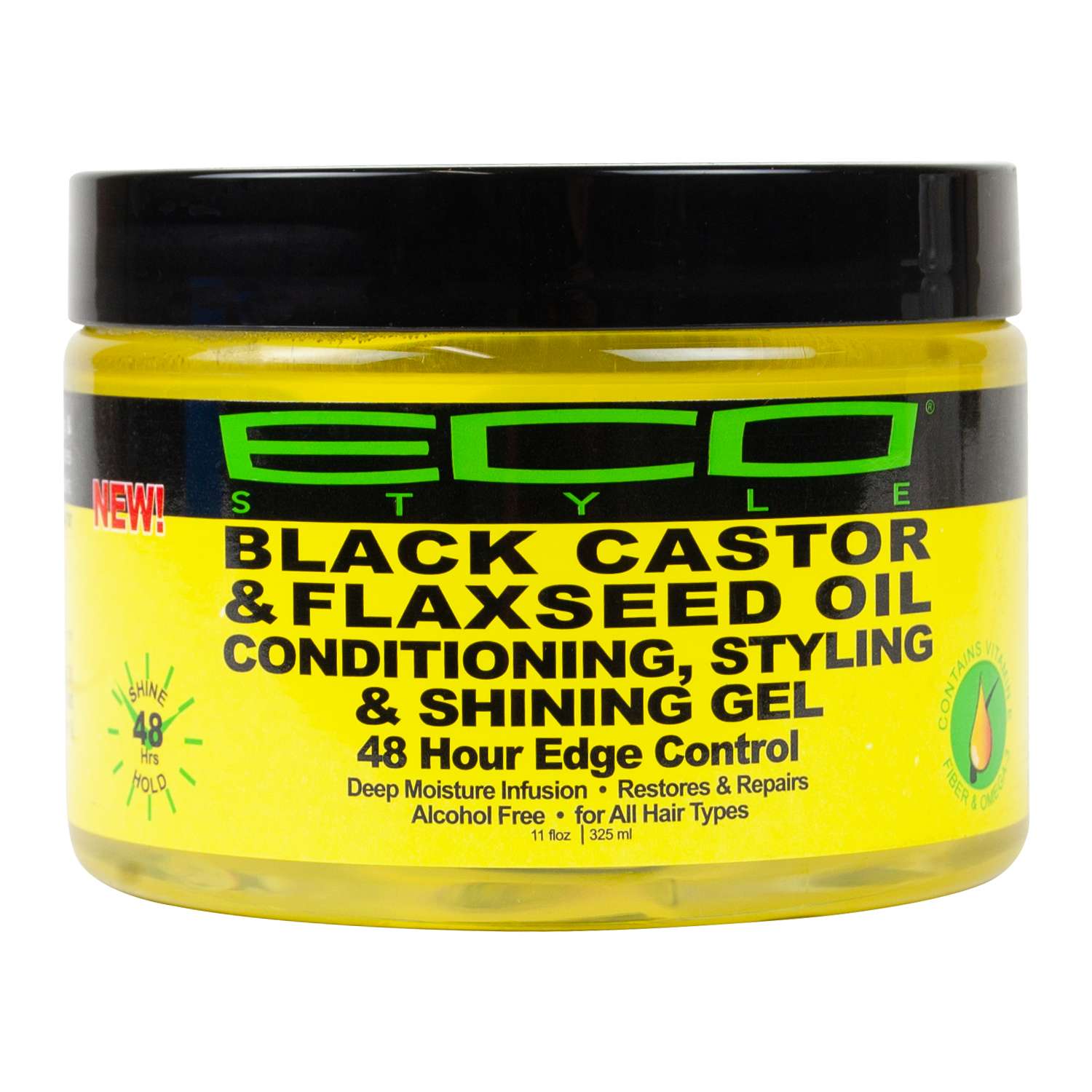 ECO BLACK CASTOR SHINE GEL/EDGE CONTROL