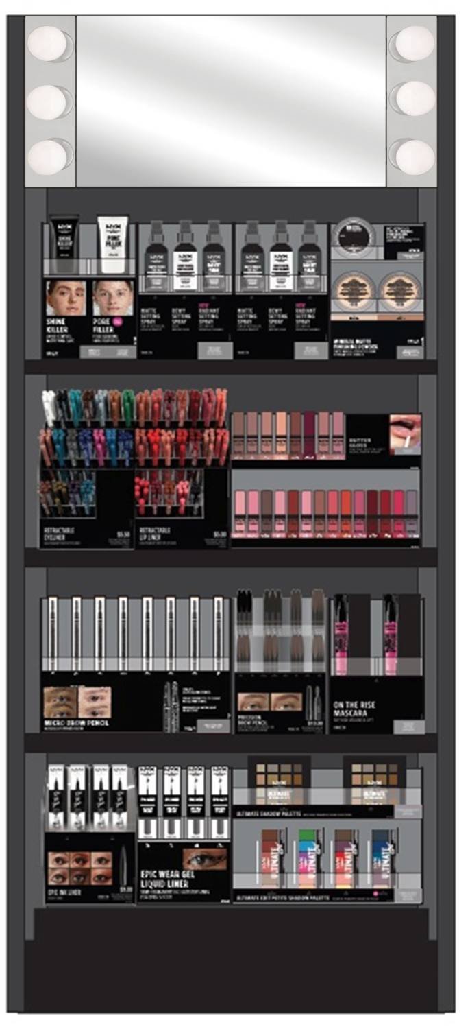 NYX 2FT EMPTY RACK