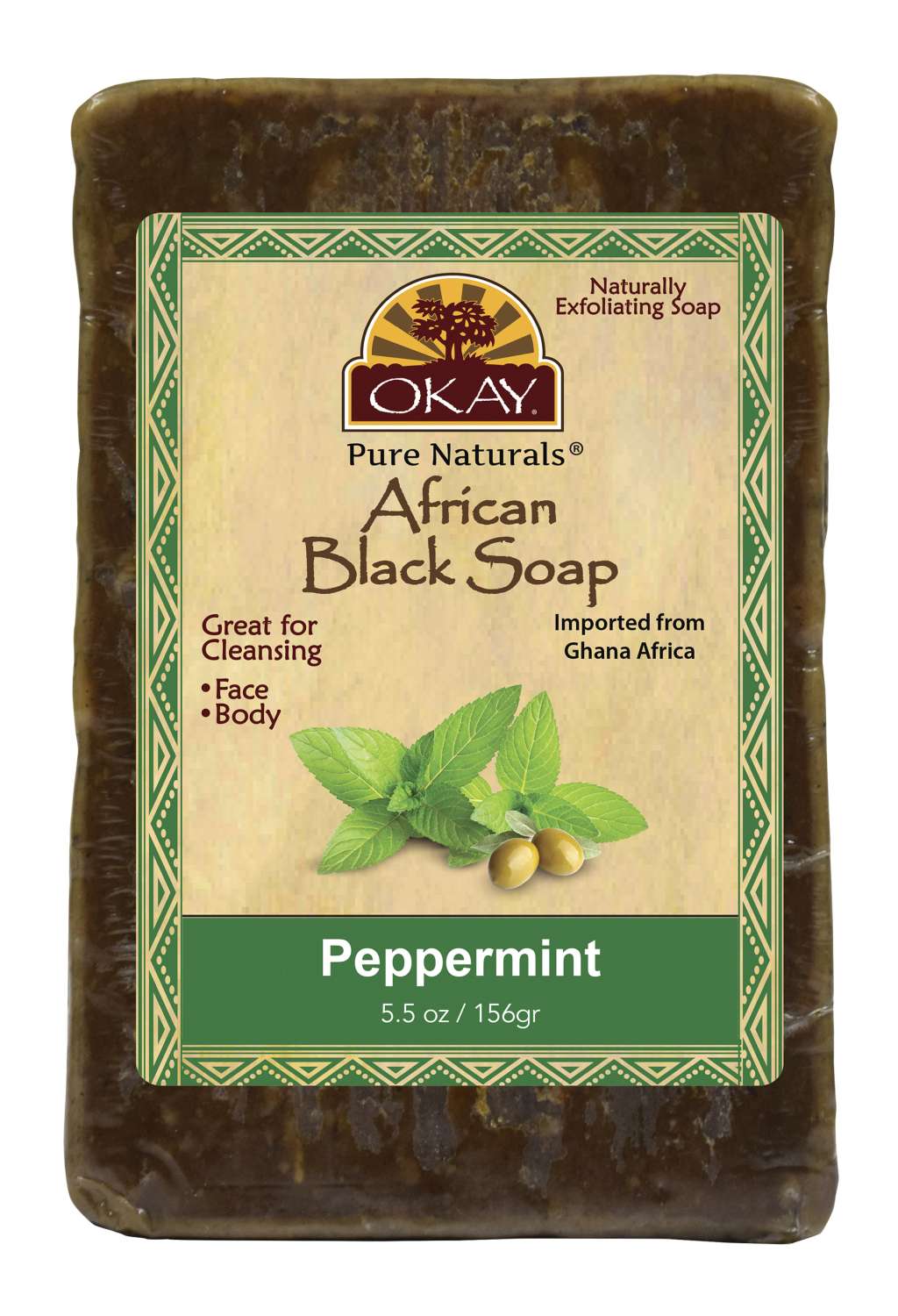 OKAY BLACK SOAP PEPPERMINT